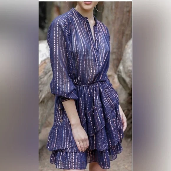 Ulla Johnson Della Dress Midnight 6 - Picture 4 of 13